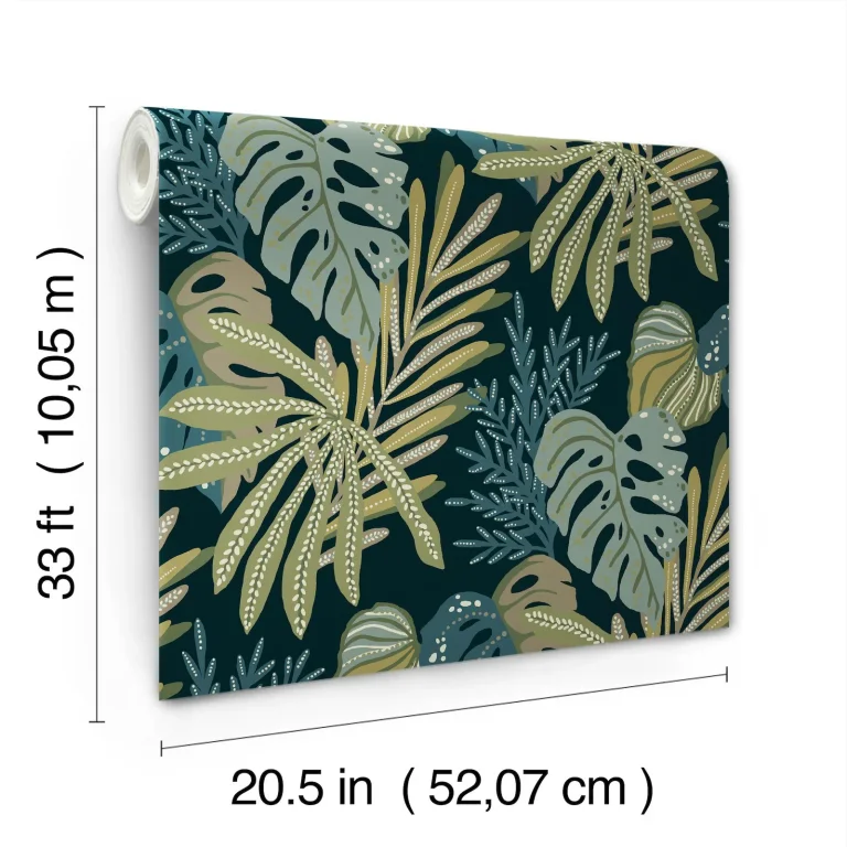 Alocasia Tropical Foliage Wallpaper - Green — Ảnh 5