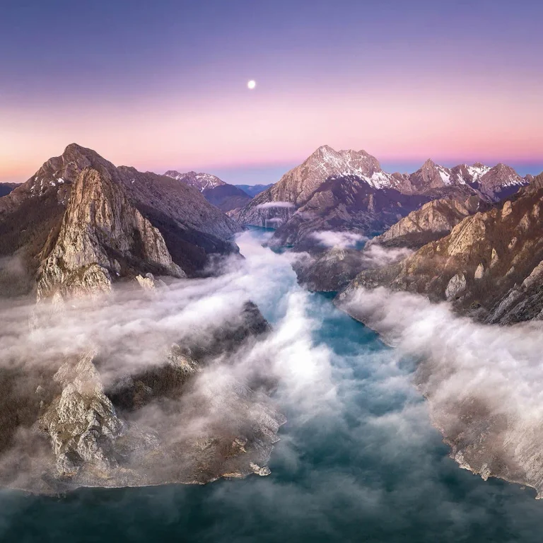 Over the Mountains - Wall Mural 5449 - 4 Panel - 192cm x 260cm — Ảnh 6