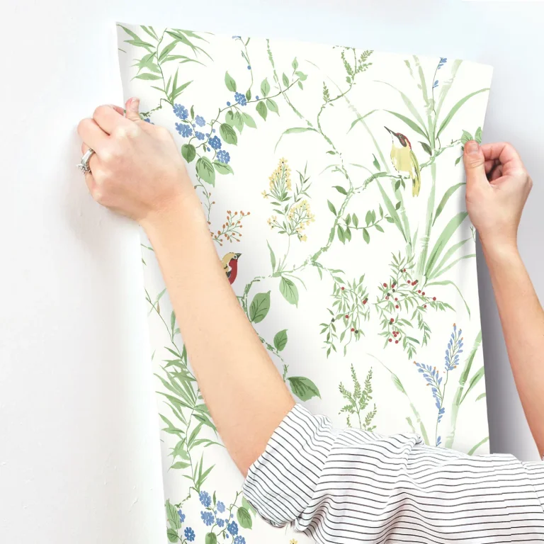 Chesapeake Imperial Garden Botanical Wallpaper - Green — Ảnh 4