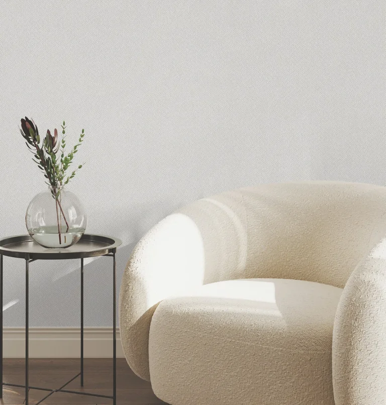 Tisket A Tasket Basketweave Wallpaper - Light Grey — Image 4