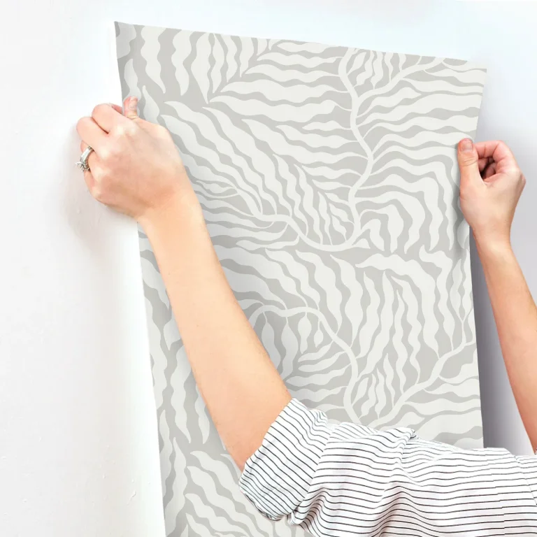 Fern Fronds Wallpaper - Grey/White — Ảnh 8