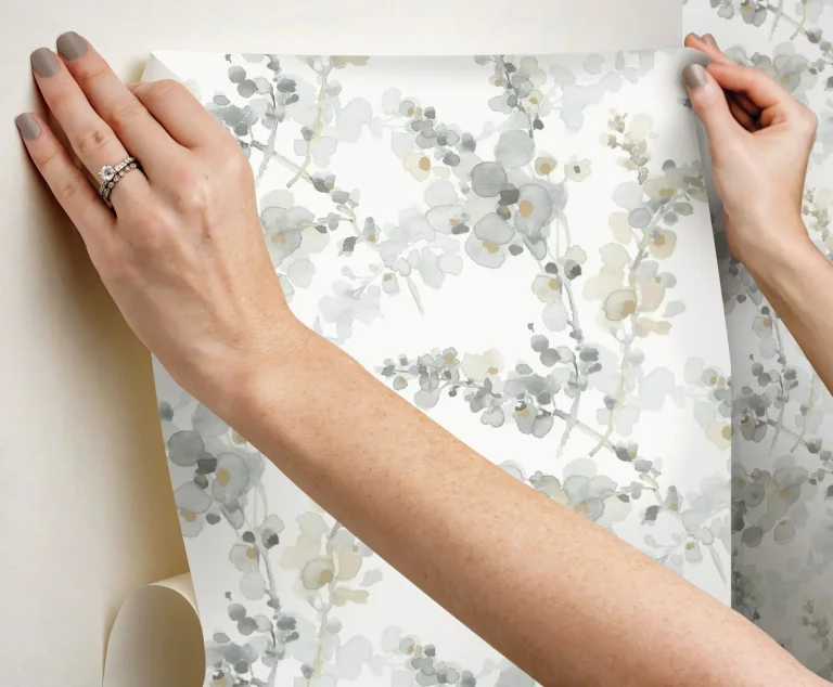 Candice Olson Blossom Fling Peel and Stick Wallpaper - Steel — Ảnh 6