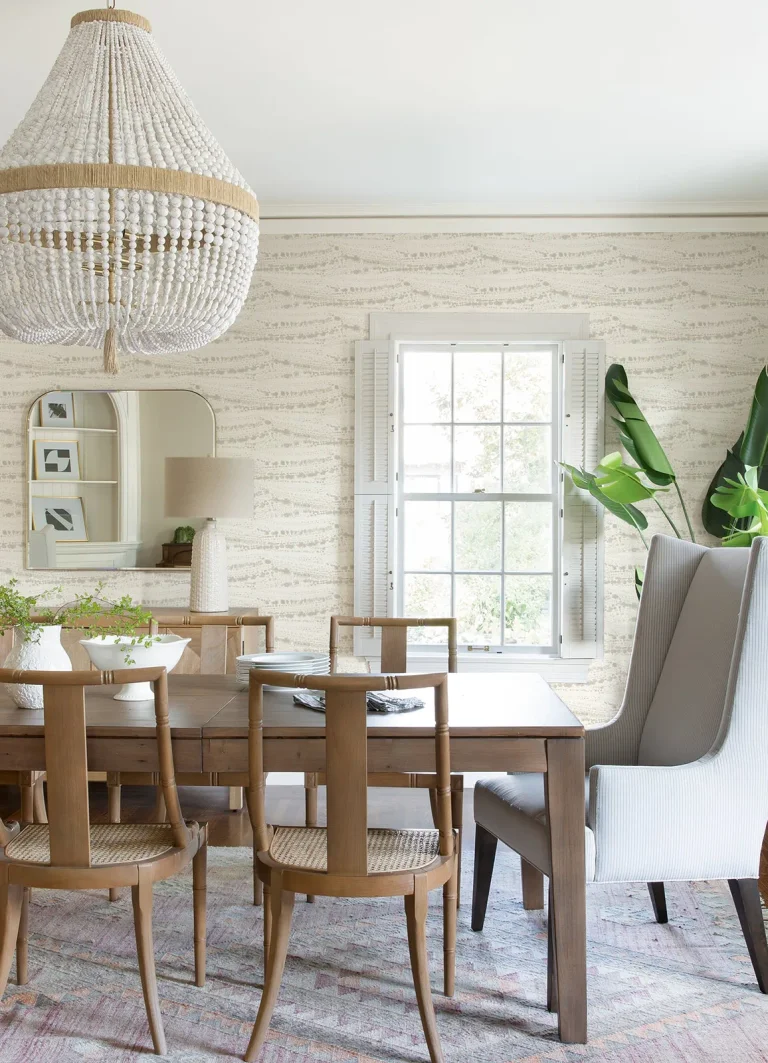 Chesapeake Rannell Abstract Scallop Wallpaper - Beige
