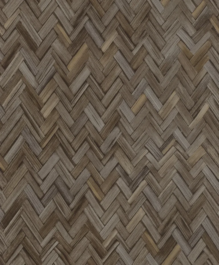 Ellery Herringbone Wallpaper - Charcoal — Ảnh 3