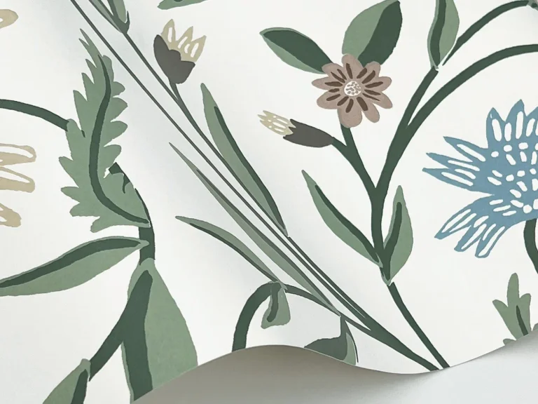 Rifle Paper Co. Aster Wallpaper - White — Image 4