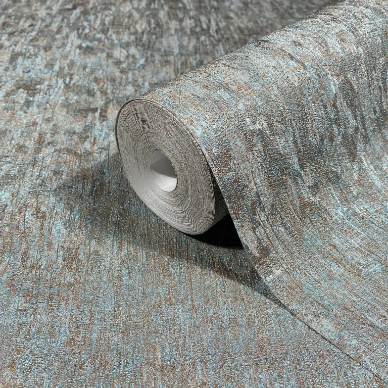 Dustan Distressed Wallpaper - Teal — Ảnh 3