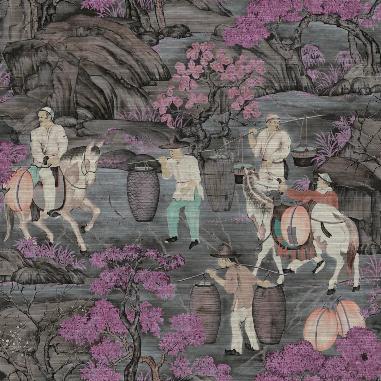 Toile De Tibet Pink Blossom — Ảnh 5