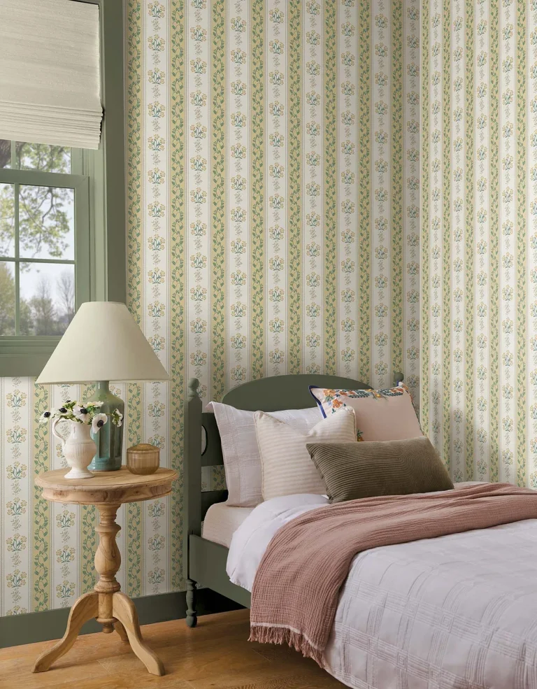 Rifle Paper Co. Portico Wallpaper - Gold & Cream — Ảnh 2