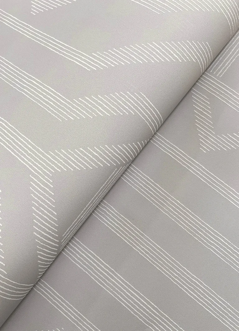 Essex Geometric Wallpaper - Light Grey — Ảnh 3