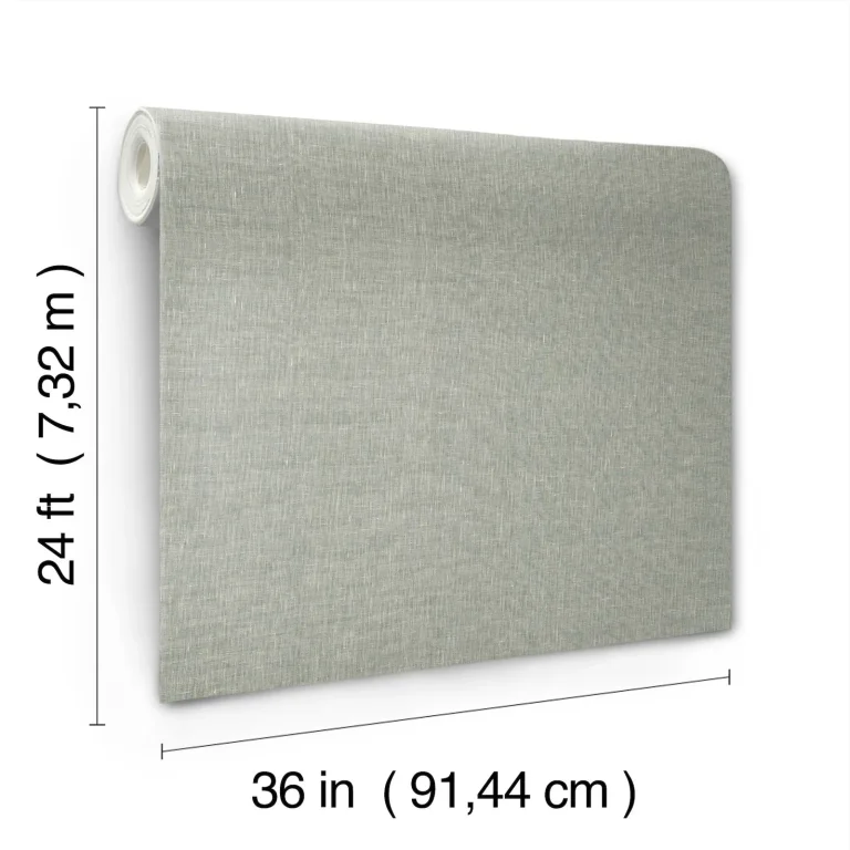 Ronald Redding Sheer Linen Wallpaper - Sparkling Ash — Ảnh 3