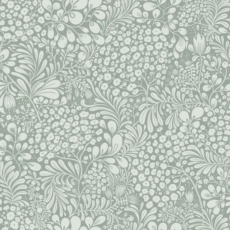 Siv Botanical Wallpaper - Slate — Ảnh 5