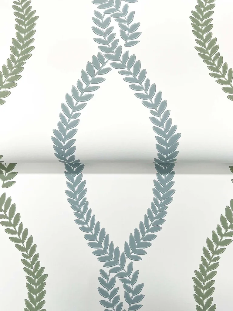 Laureate Vine Trellis Wallpaper - Light Green — Ảnh 2