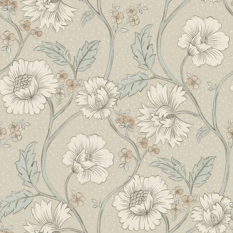 Chesapeake Hazel Floral Trail Wallpaper - Taupe — Ảnh 5