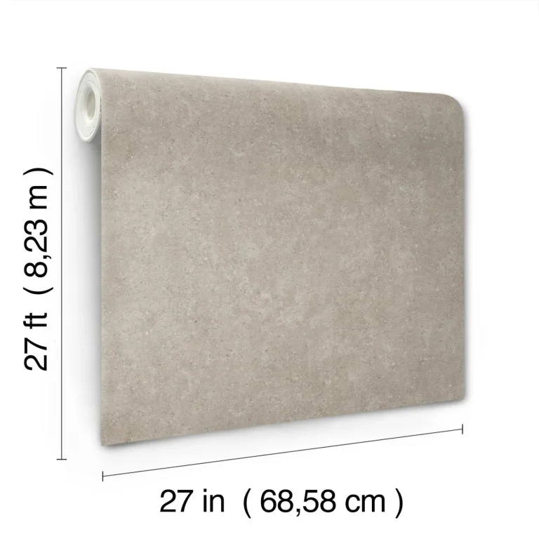 Artisan Stone Texture Wallpaper - Taupe — Image 4