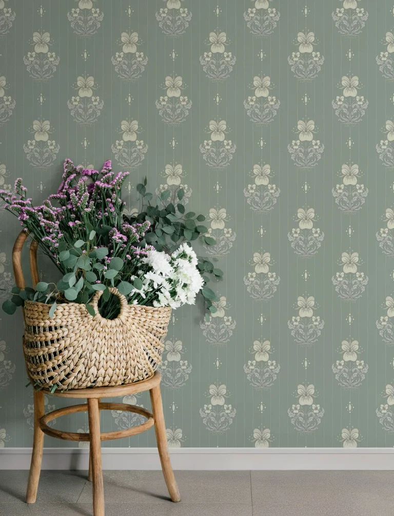 Gullvie Pansies Wallpaper - Seafoam — Ảnh 2