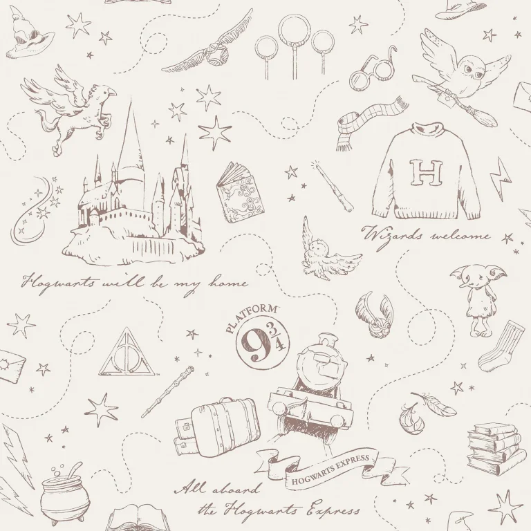 Harry Potter Magical Moments Trail Peel and Stick Wallpaper - Cream — Ảnh 4