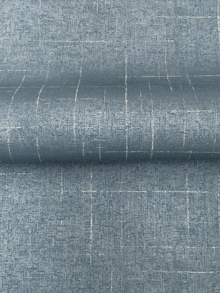 Ronald Redding Saratoga Faux Linen Wallpaper - Blue — Ảnh 6