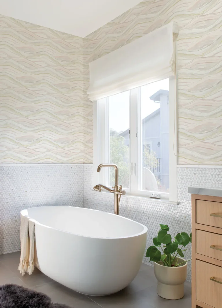 Dorea Striated Waves Wallpaper - Pastel — Ảnh 3