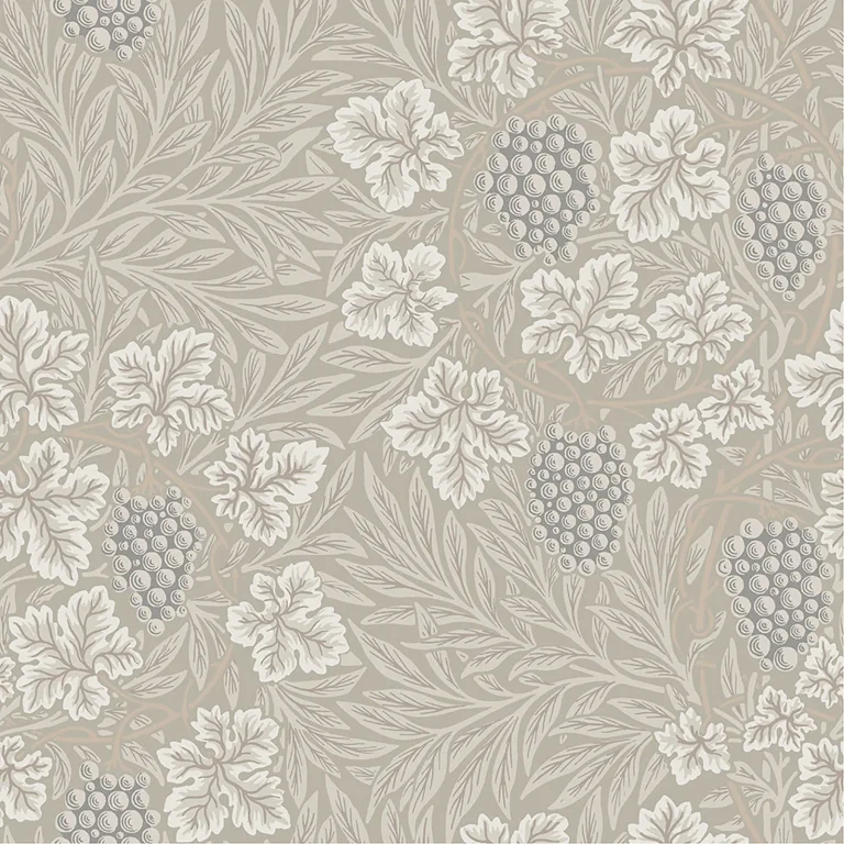 Vine Woodland Fruits Wallpaper - Light Grey — Ảnh 3