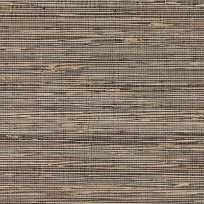 Anhui Grasscloth Wallpaper - Black