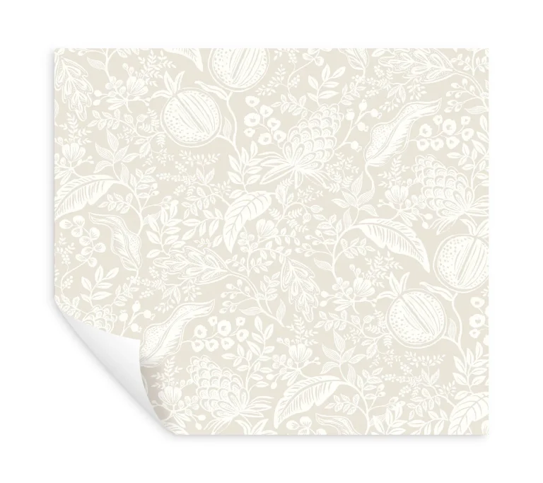 Rifle Paper Co. Pomegranate Peel and Stick Wallpaper - Beige & White — Image 2