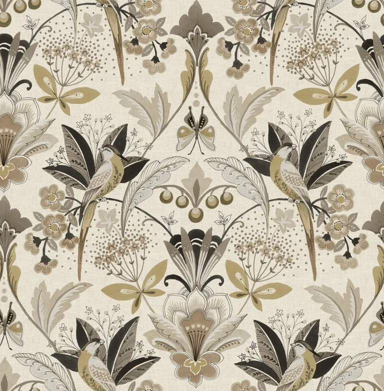 Bernadette Garden Wilderness Wallpaper - Black — Ảnh 2