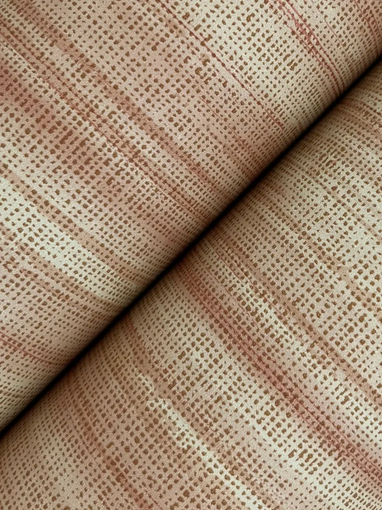 Ronald Redding Brushed Linen Wallpaper - Brick