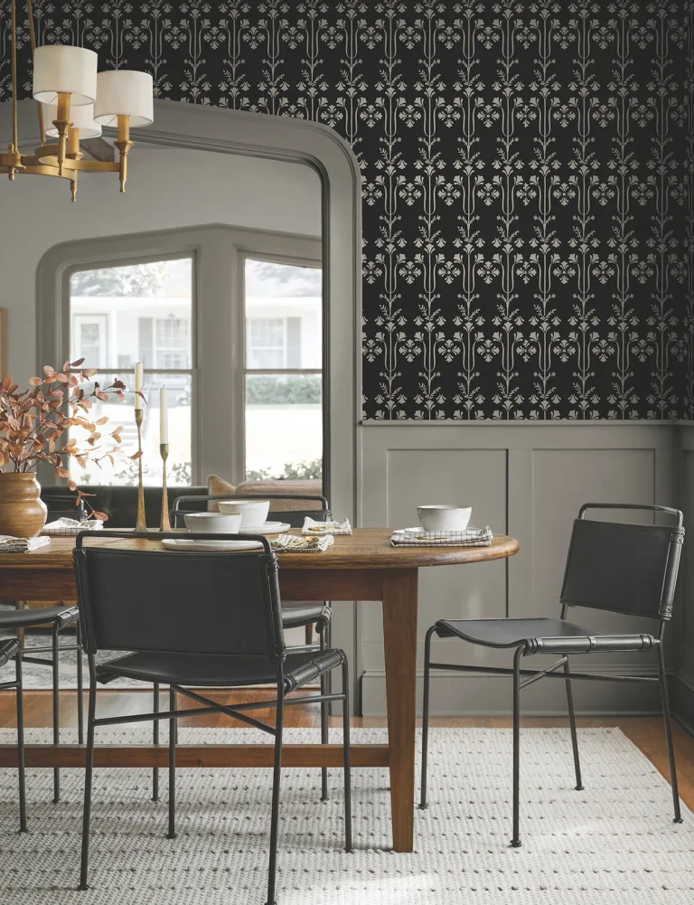 Magnolia Home Lydia Wallpaper - Black — Ảnh 2