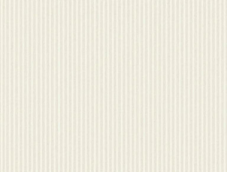 Ronald Redding Ticking Stripe Faux Linen Wallpaper - Beige — Ảnh 3
