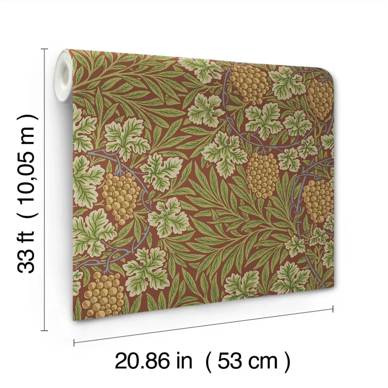Vine Woodland Fruits Wallpaper - Ruby — Ảnh 4