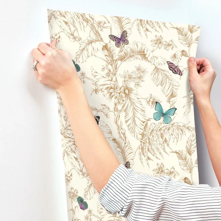 Papillon Wallpaper - Gold — Ảnh 4
