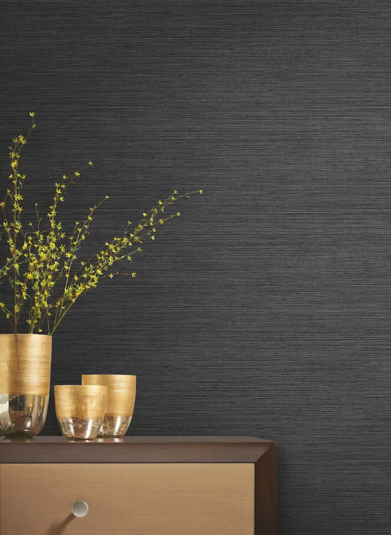 Shining Sisal Wallpaper - Black/Silver — Ảnh 3