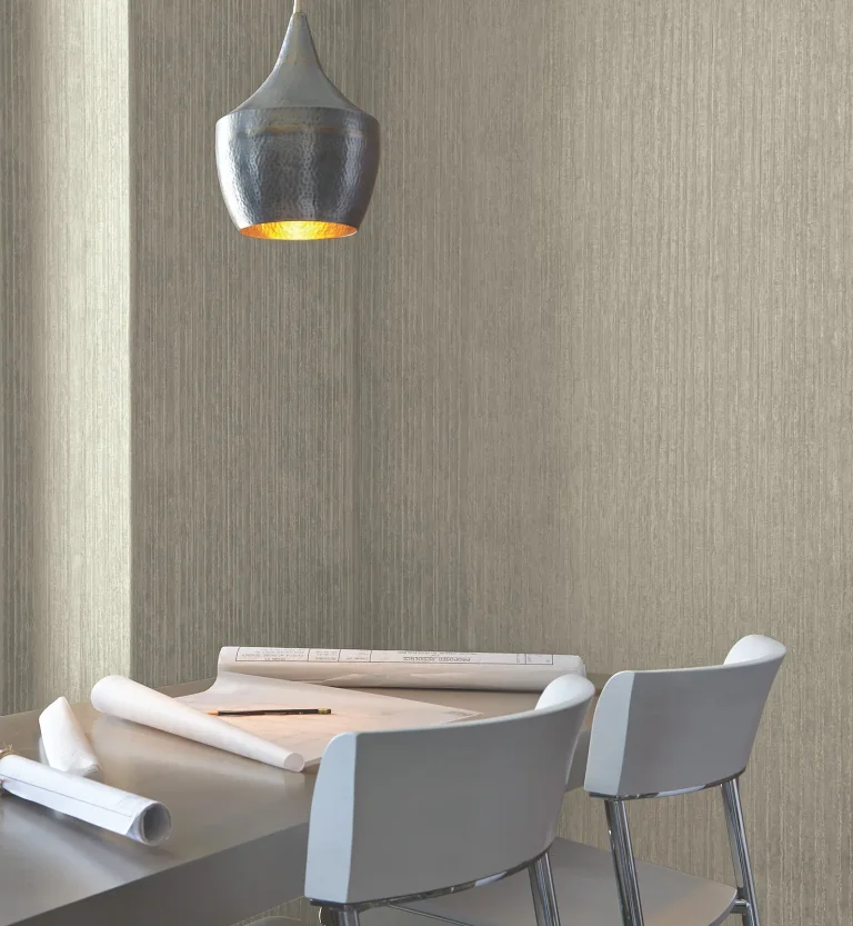 Precious Metal Corrugated Wallpaper - Taupe — Ảnh 5