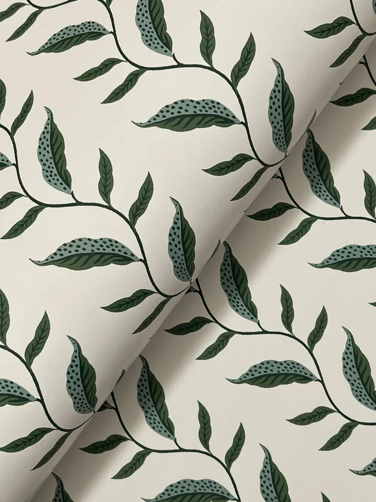 Rifle Paper Co. Seagrass Wallpaper - Emerald & Linen — Ảnh 4