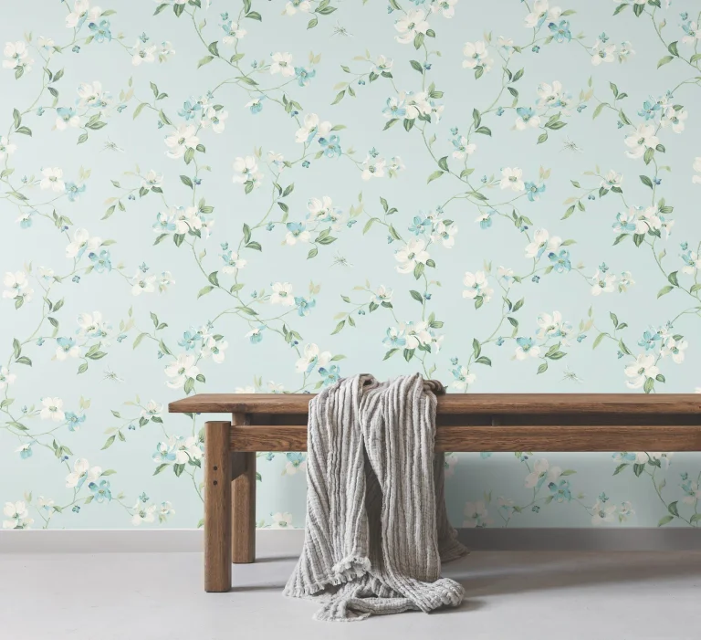 Dogwood Wallpaper - Light Blue — Ảnh 6