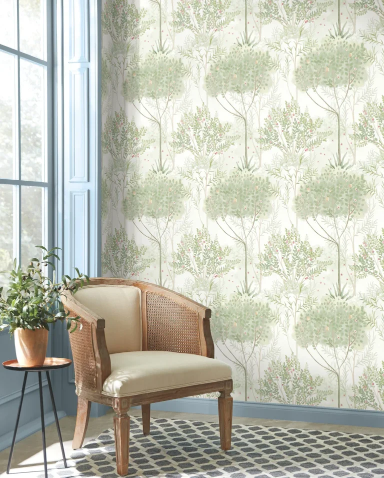 Orchard Wallpaper - White/Green — Ảnh 3