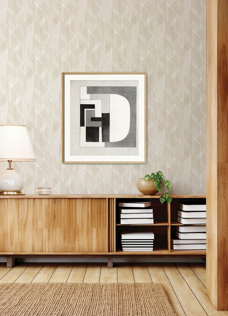 Bryant Crosshatch Wallpaper - Gold — Ảnh 5