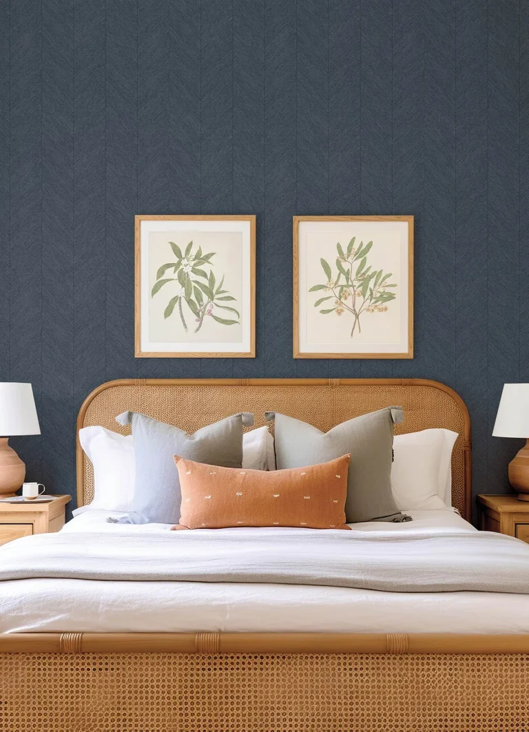 Kallam Chevron Wallpaper - Indigo — Ảnh 4