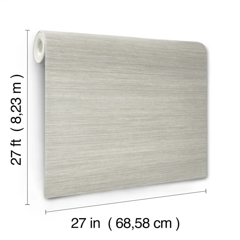 Mystic Faux Grasscloth Wallpaper - Sage — Image 3