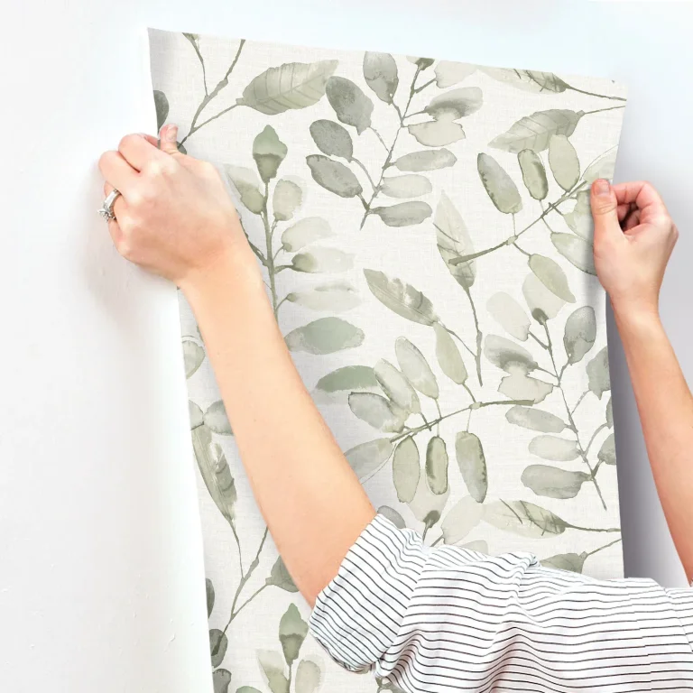 Chesapeake Pinnate Leaves Wallpaper - Green — Ảnh 6