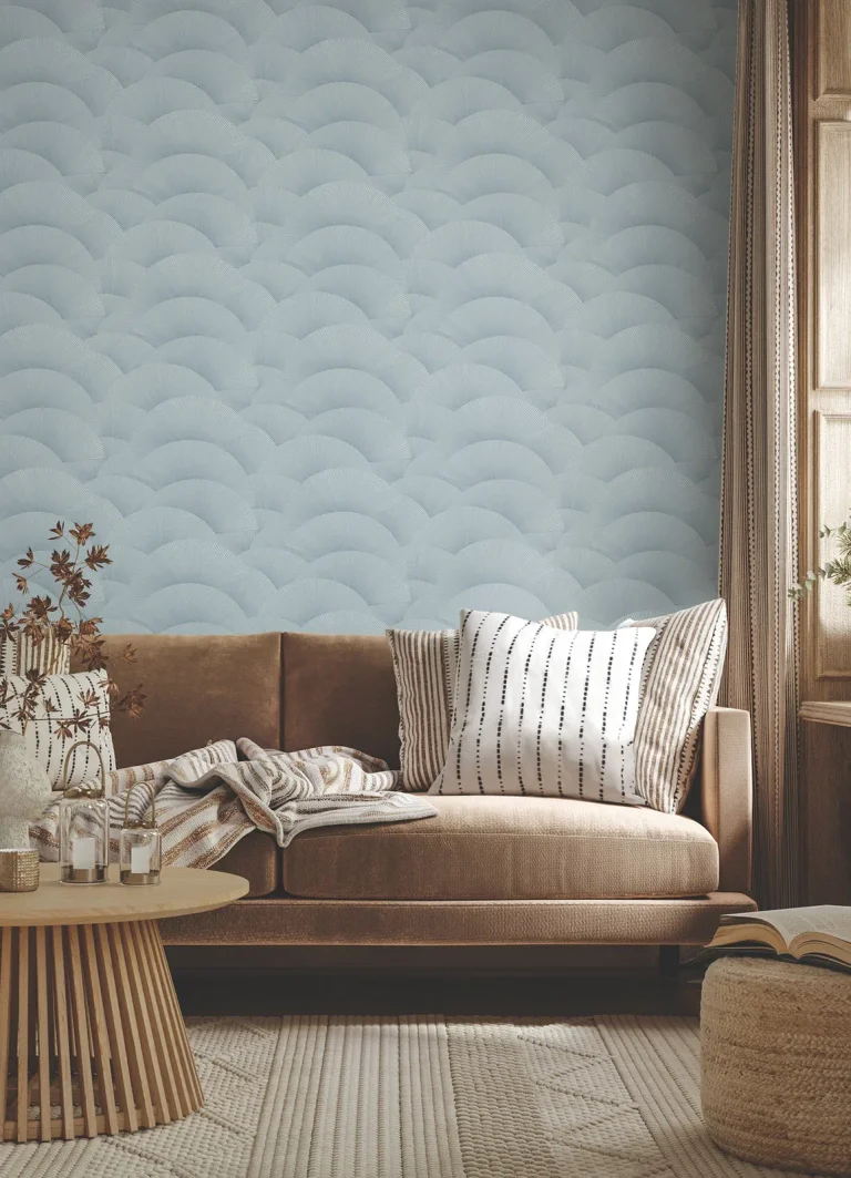 Ronald Redding Morning Shell Wallpaper - Blue — Ảnh 5