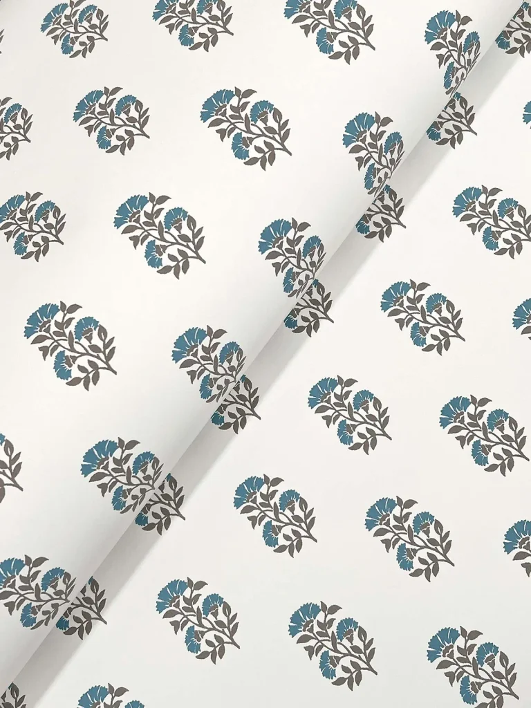 Sylvie Floral Wallpaper - Teal — Ảnh 2
