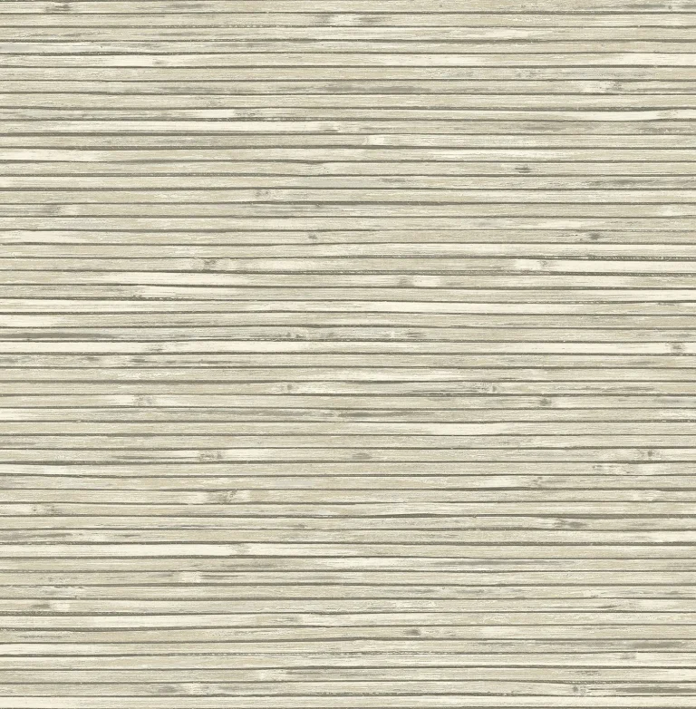 Bellport Wooden Slat Wallpaper - Ivory — Ảnh 3