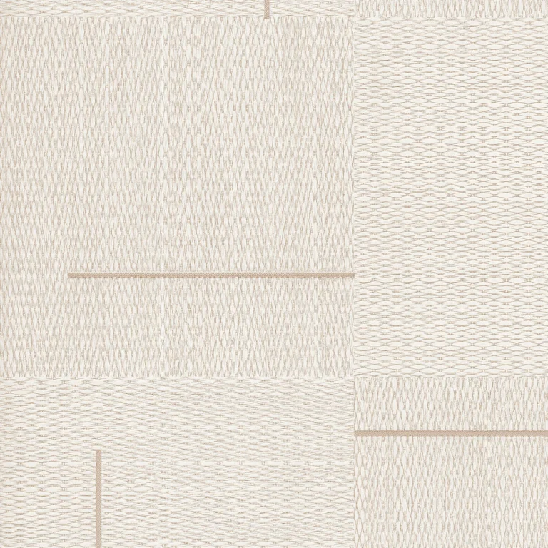 Geo Block Weave Wallpaper - Linen — Ảnh 2