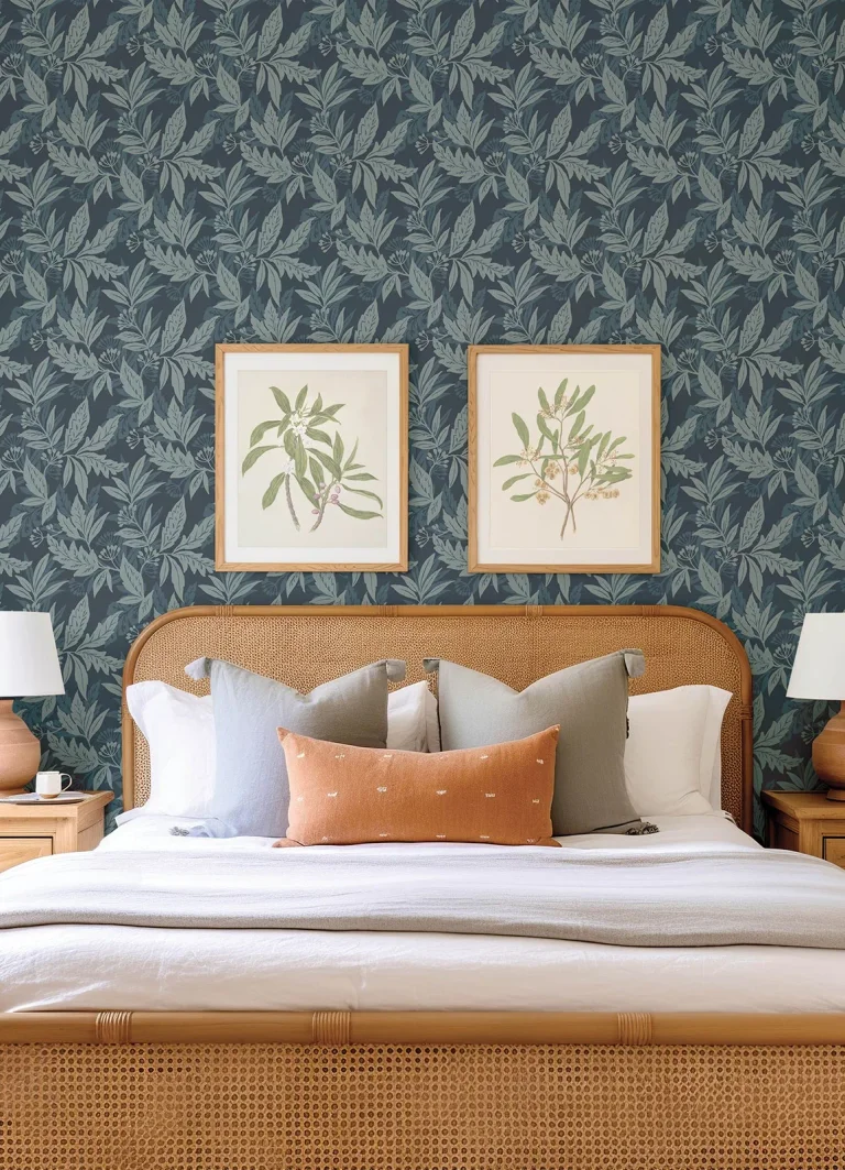 Anita Woodland Floral Wallpaper - Teal — Ảnh 6