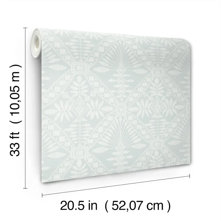 Chesapeake Emmarie Geometric Wallpaper - Light Blue — Ảnh 2
