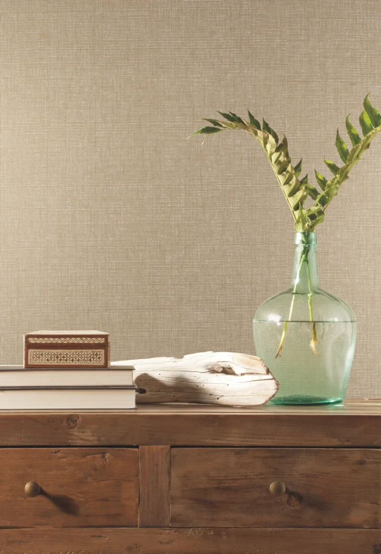 Woven Crosshatch Wallpaper - Brown — Ảnh 3