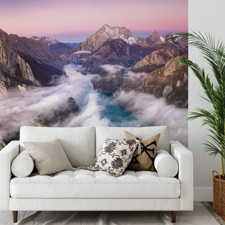 Over the Mountains - Wall Mural 5449 - 4 Panel - 192cm x 260cm — Ảnh 3