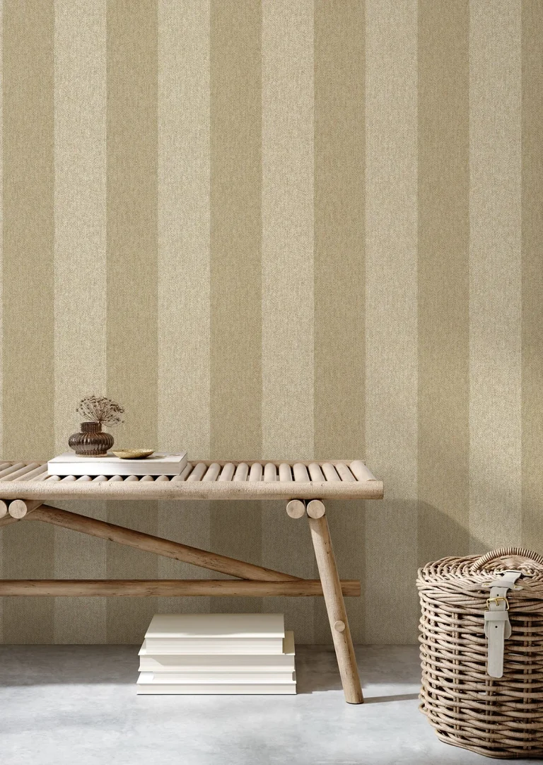 Finn Chevron Stripe Wallpaper - Brown — Ảnh 4