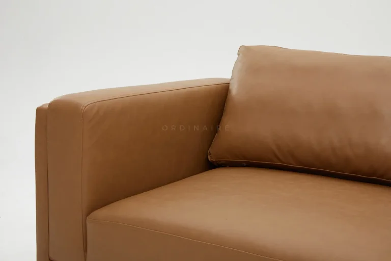 WALNUT BROWN SOFA — Image 5